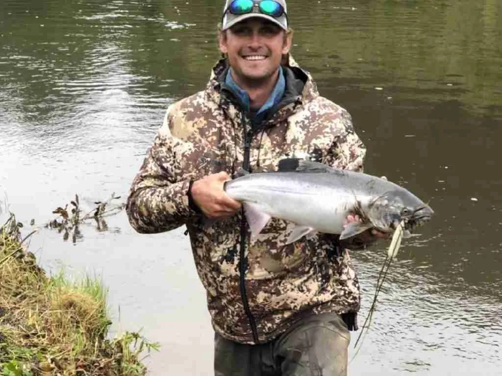 Coho Salmon caught while fishing in AK