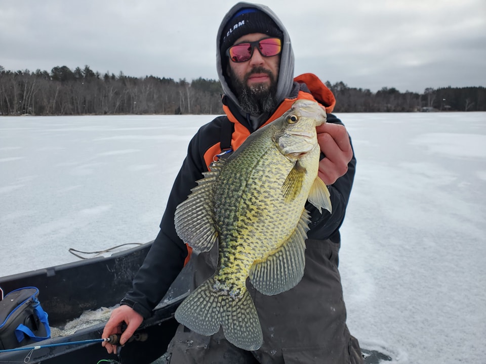 A person fishing in Minnesota