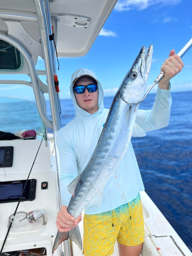 A person fishing for a single big fish in TX
