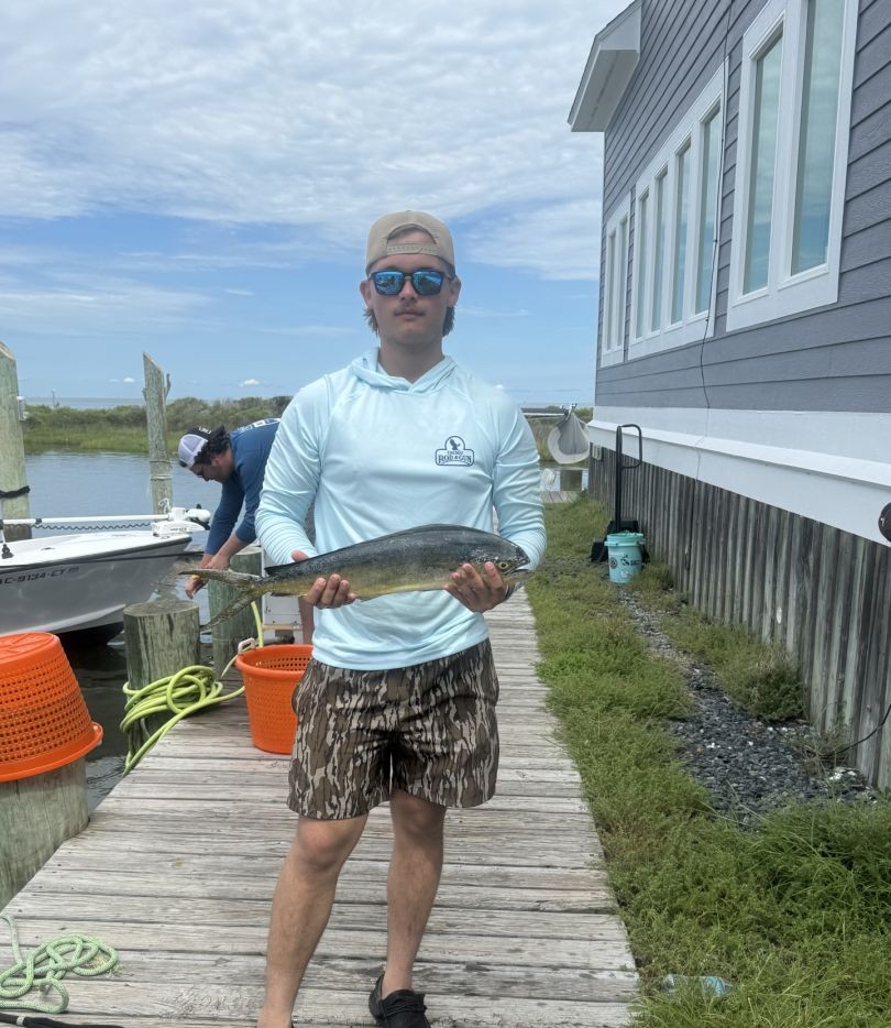 Lone angler fishing in NC