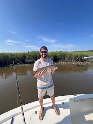 A single angler fishing in SC