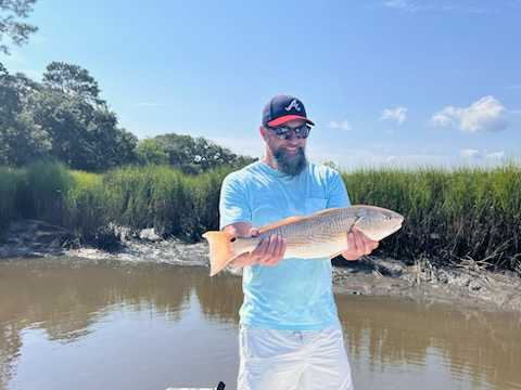 Angler with a big catch in Charleston