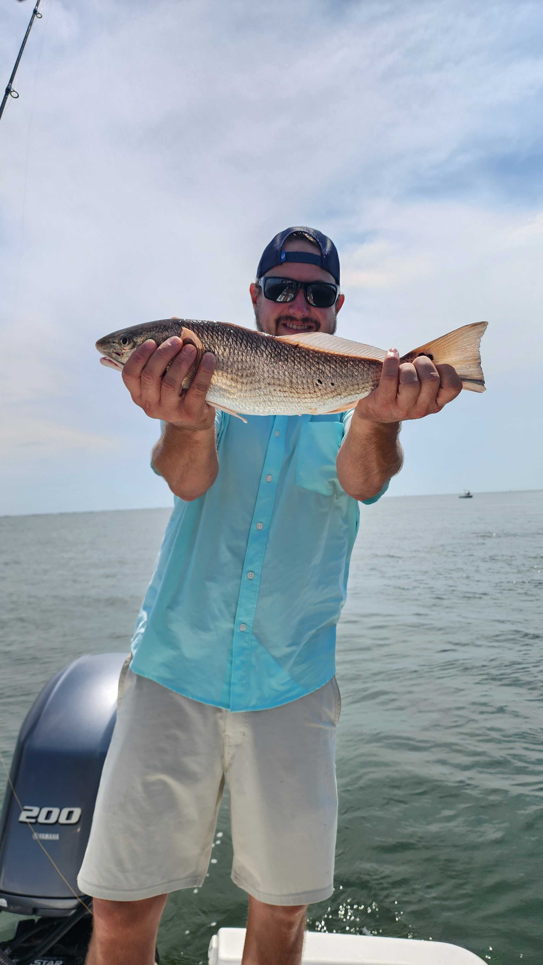 Redfish caught in Charleston, South Carolina