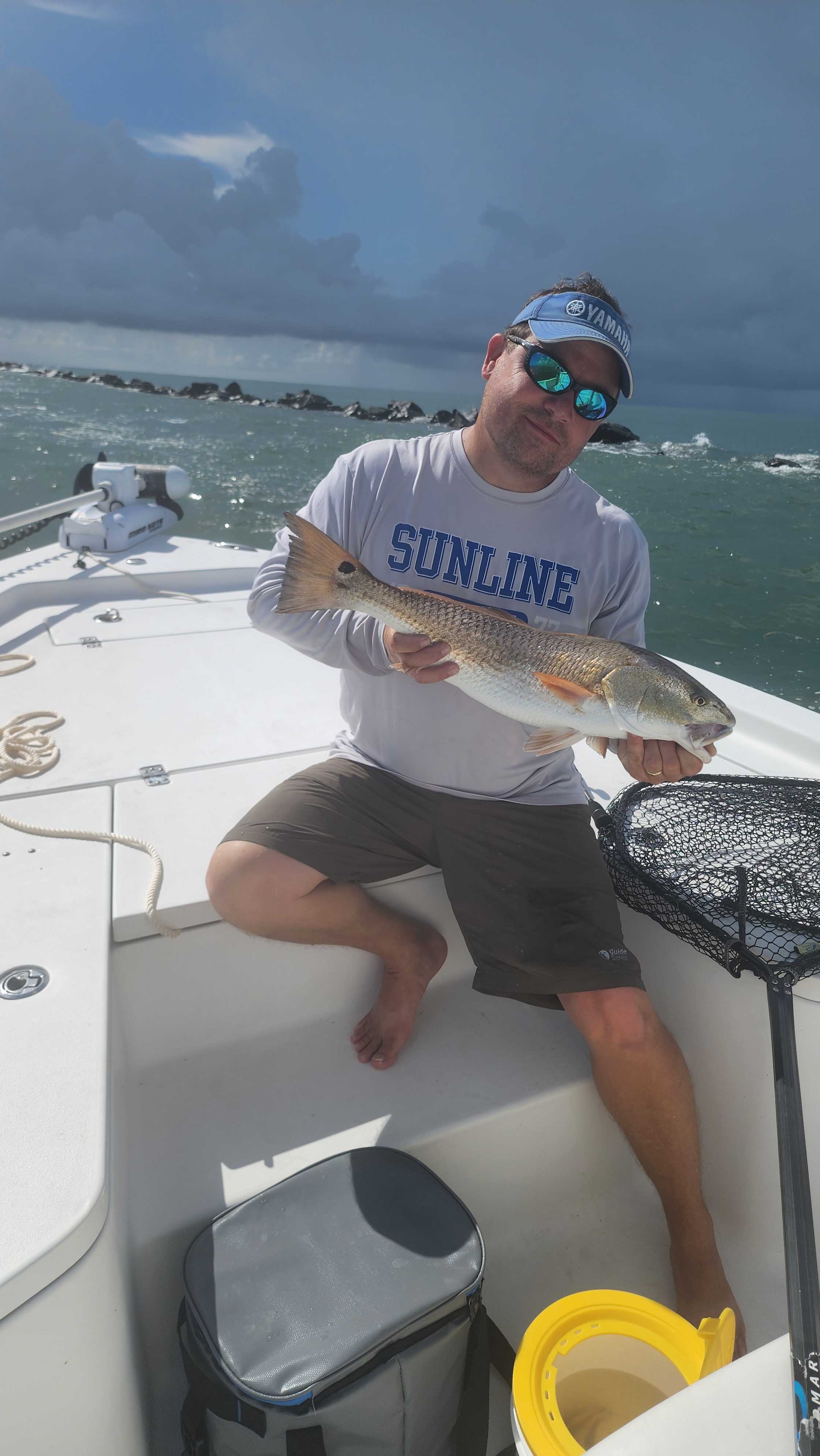 Redfish caught while fishing in South Carolina