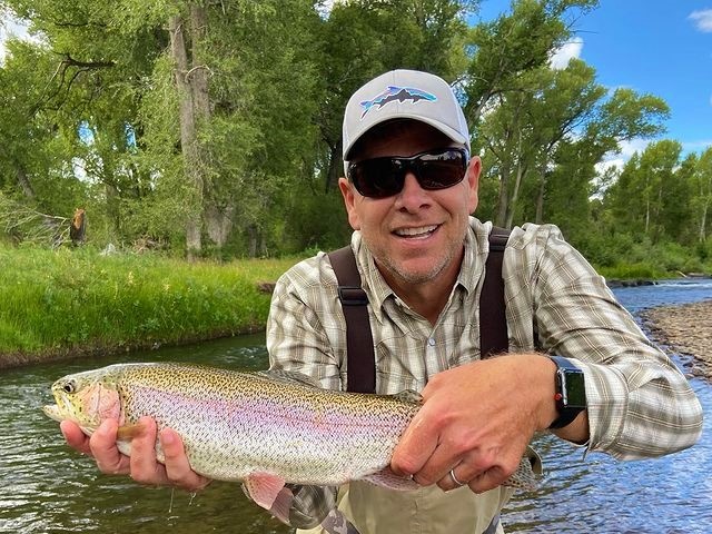 A single Rainbow Trout fish caught in NM