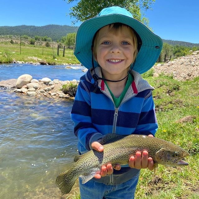 Caught a beautiful rainbow trout in NM