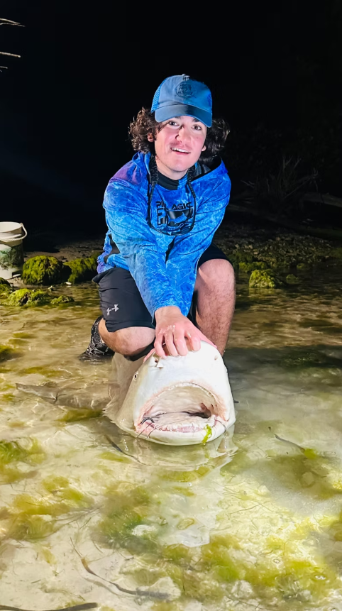 Angler with fishing rod in FL