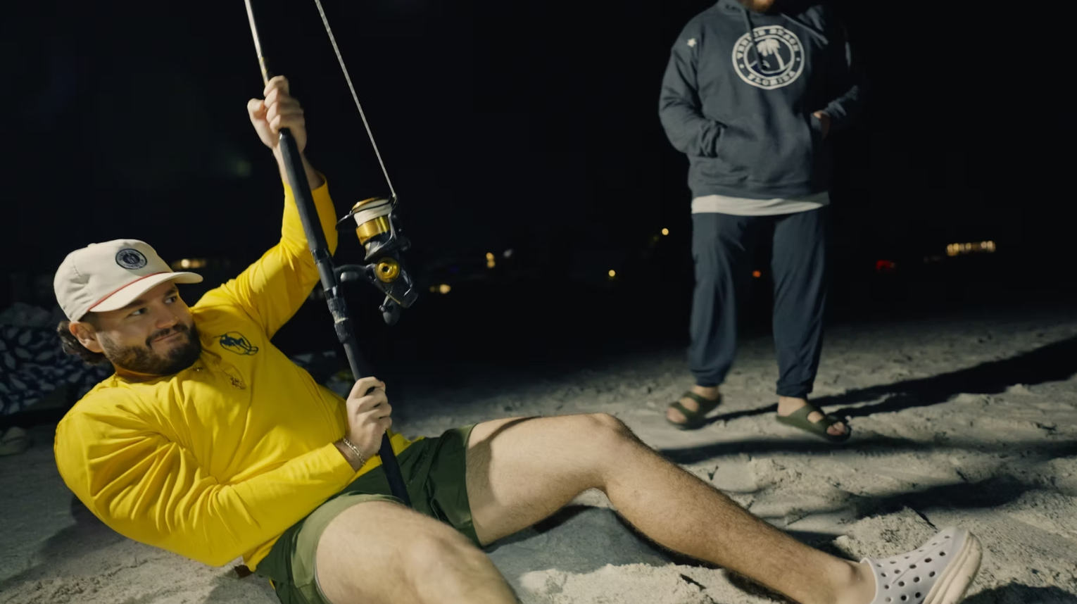 Angler enjoying the beautiful scenery at St. Pete Beach