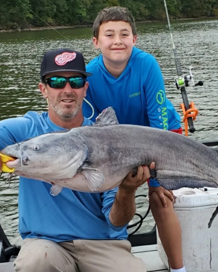 Blue catfish caught fishing in TN