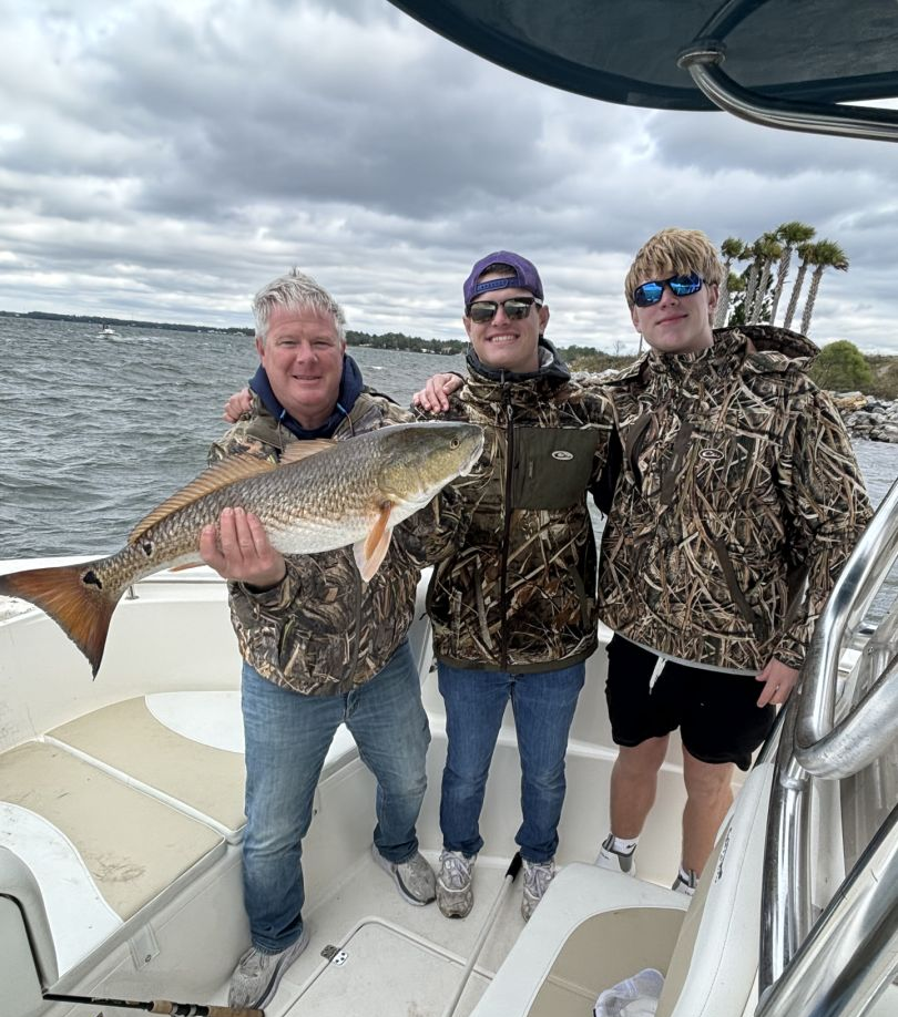 Redfish, 27 inches, fishing in FL
