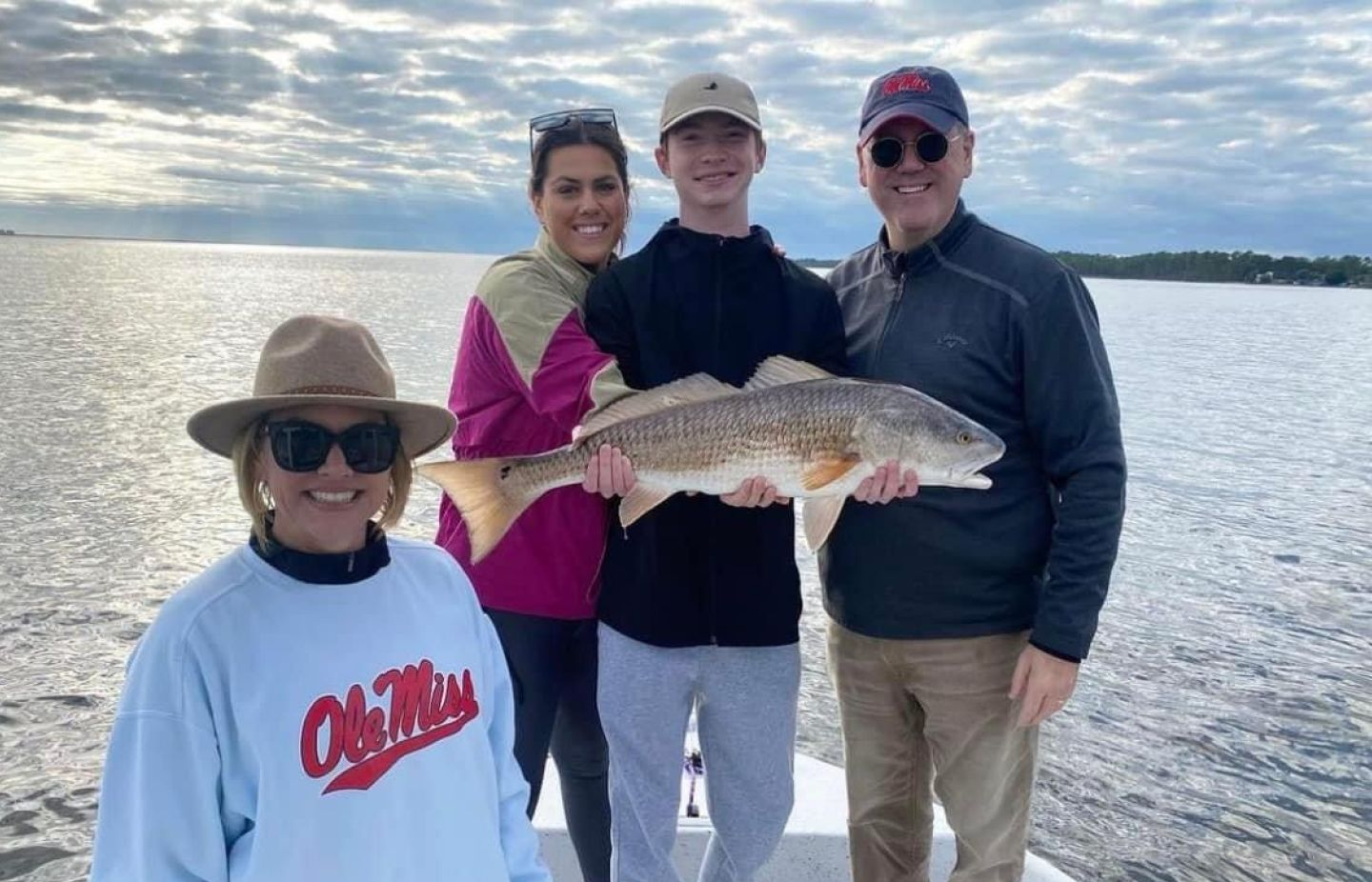 A large redfish caught in Santa Rosa Beach