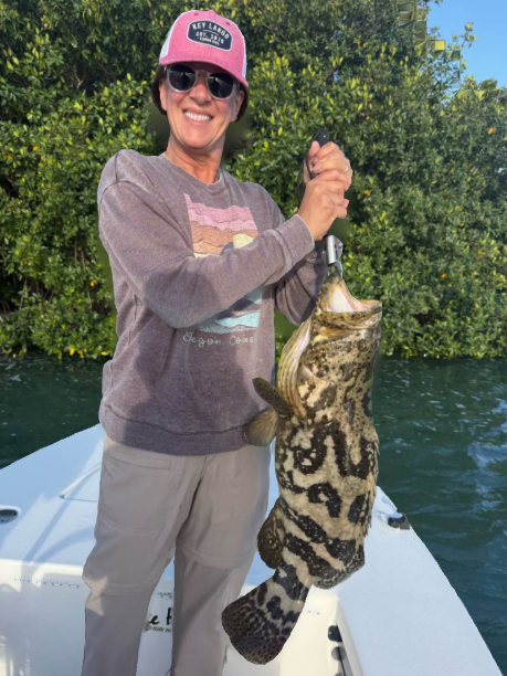 Goliath grouper caught fishing in Islamorada FL