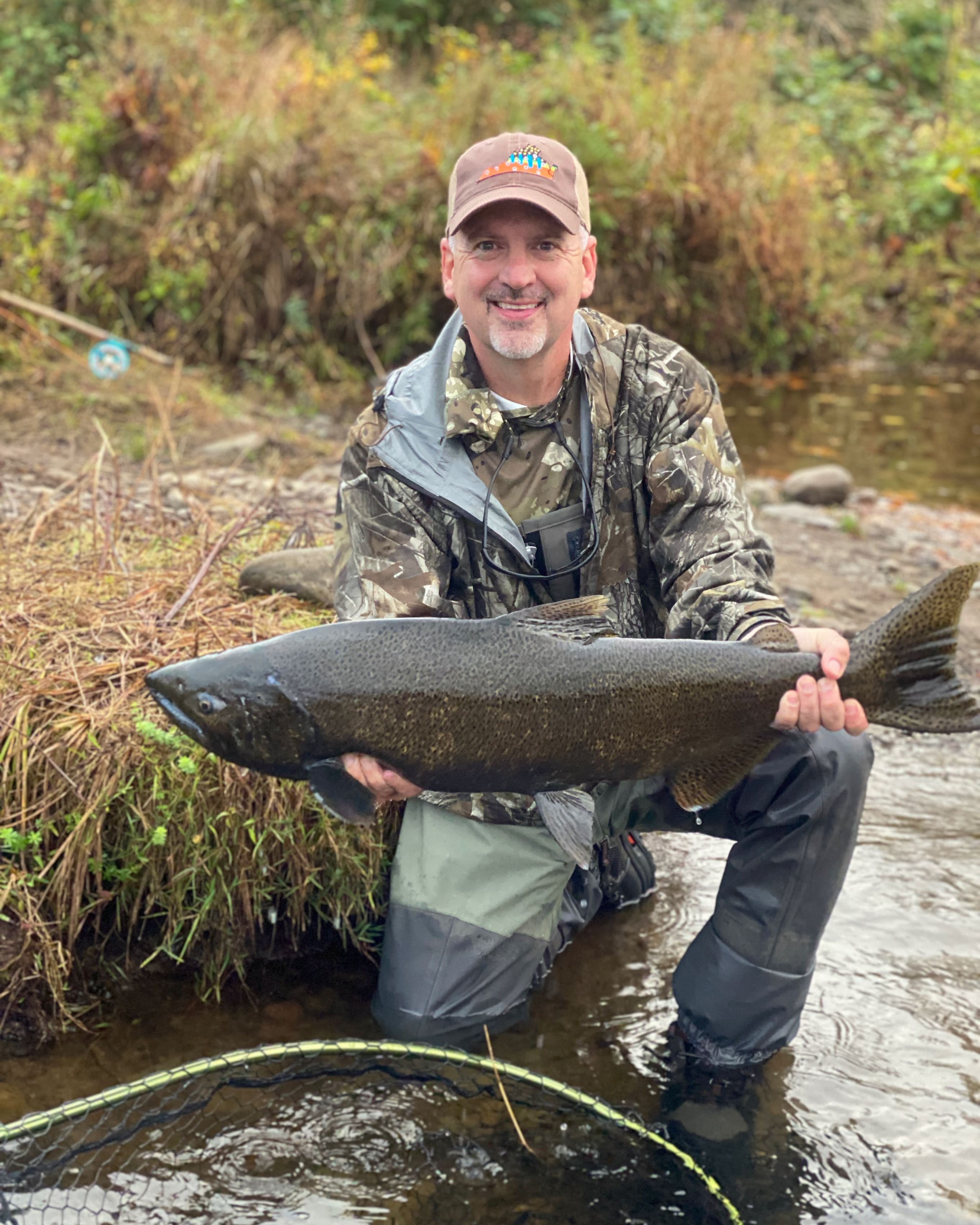 Coho salmon, 23 inches, fishing in NY