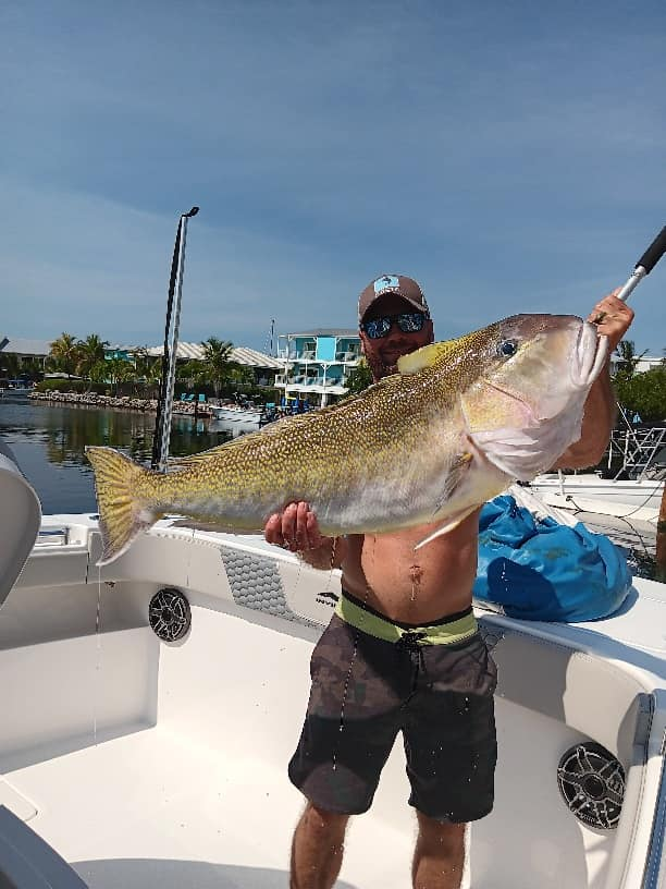 Lone angler fishing on the shores of Big Pine Key