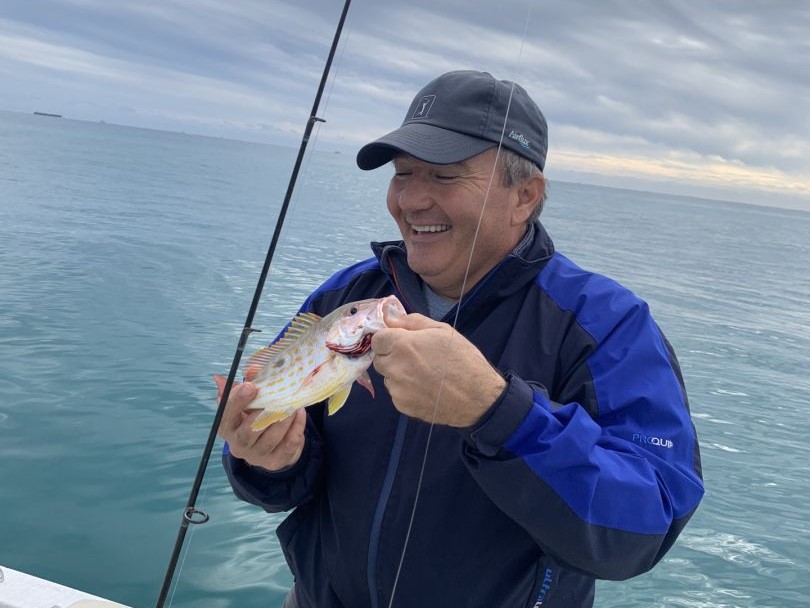 Lone angler casting line in Boynton Beach