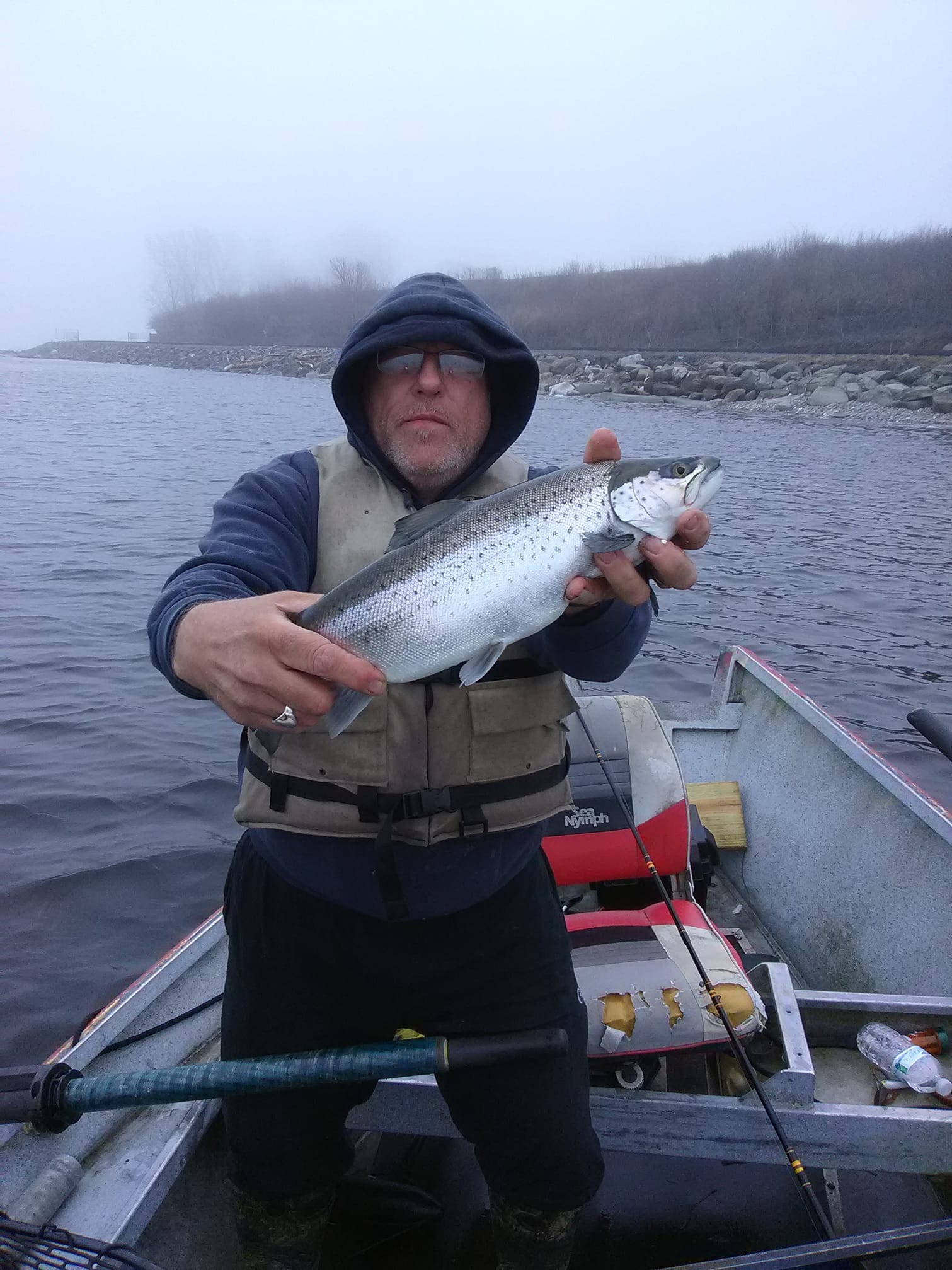 Spotted Weakfish caught while fishing in Oswego
