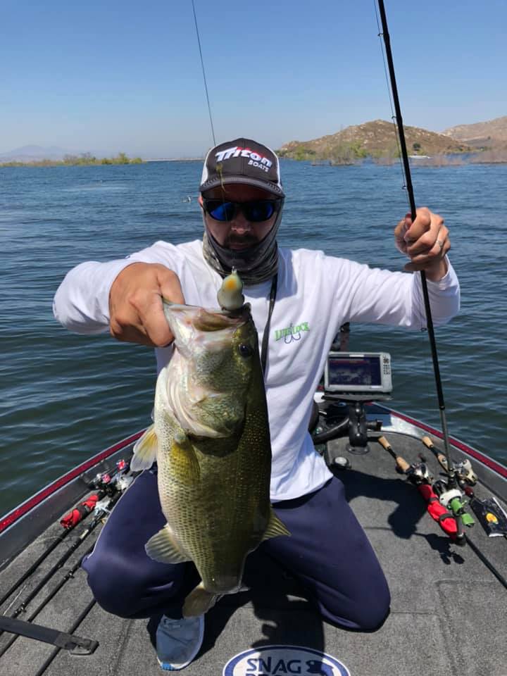 A Florida Bass fish caught by an angler in Oakley
