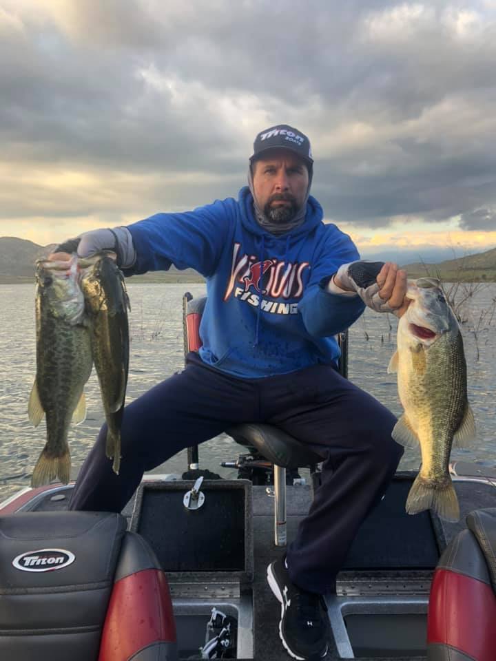 Two largemouth bass caught in CA