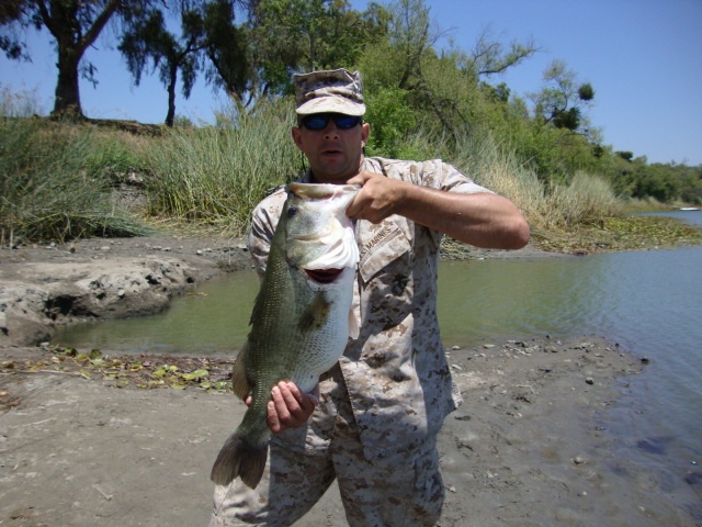 Lone angler fishing in Oakley