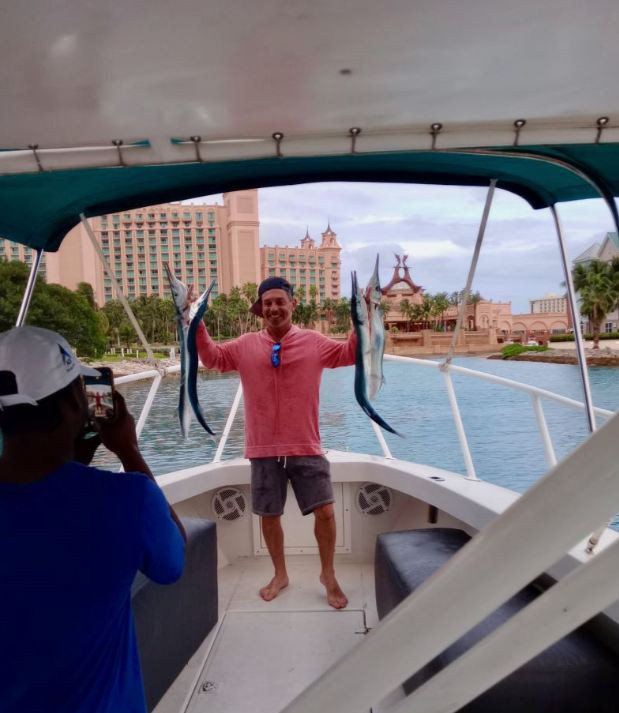 2 big fish caught during fishing in Nassau