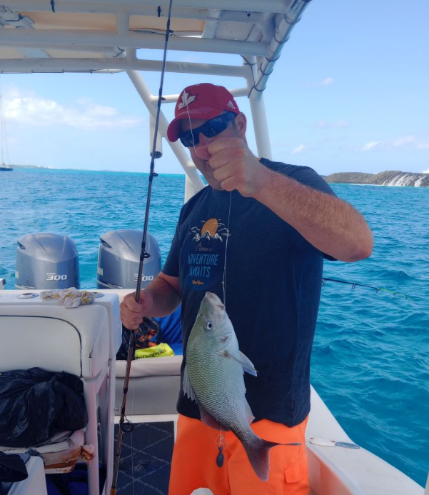 One person fishing in Nassau