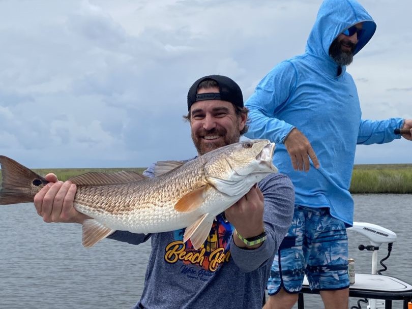 Redfish caught while fishing in Slidell