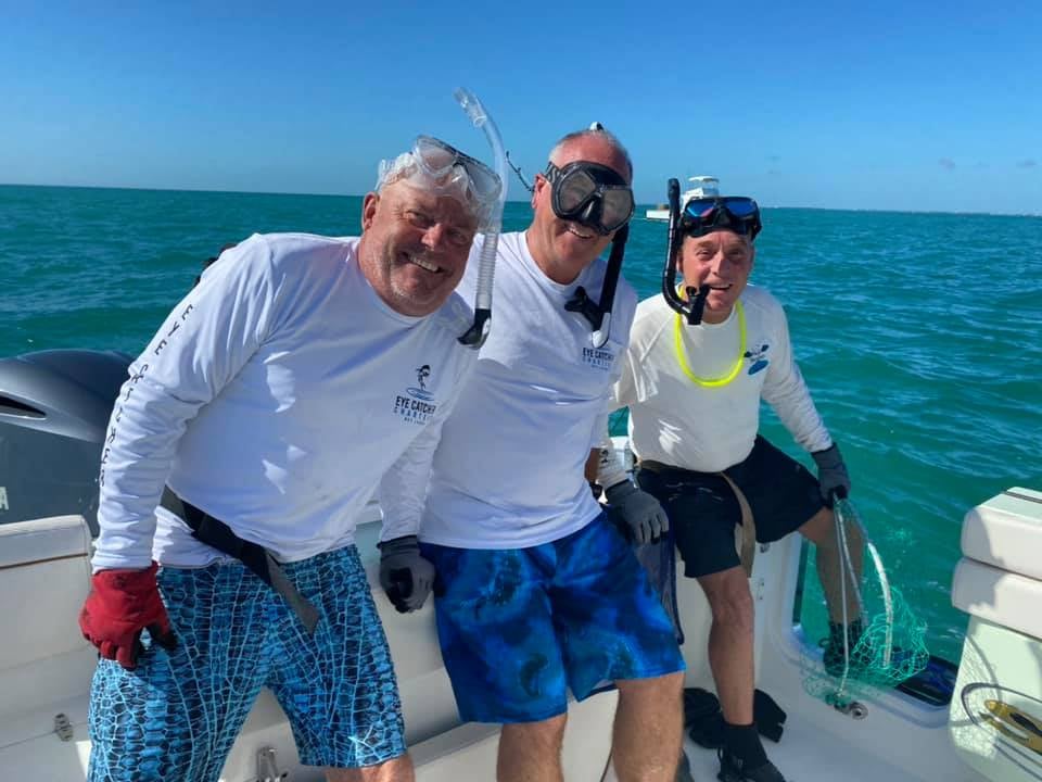 Three people fishing in Florida