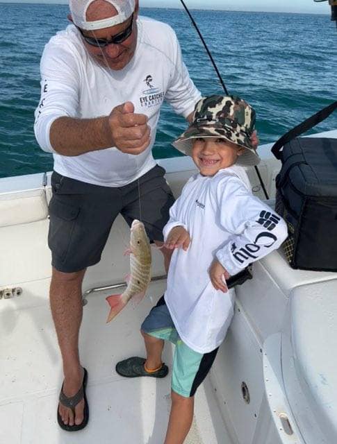 Two people fishing in Key Largo