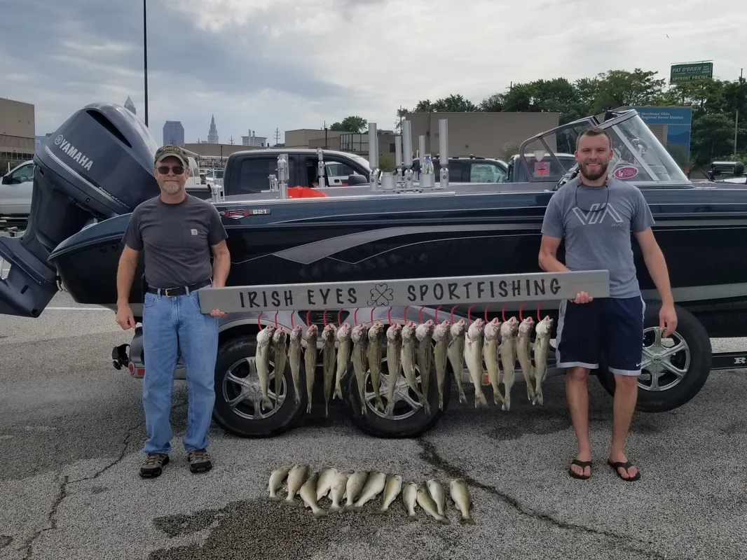 Two anglers fishing in Ohio