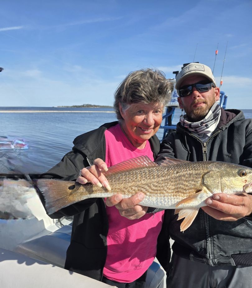 Redfish caught while fishing in Cedar Key FL
