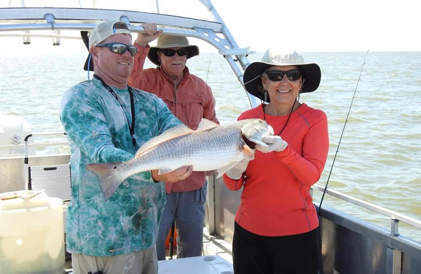 Redfish caught on fishing charter boat in Cedar Key FL waters