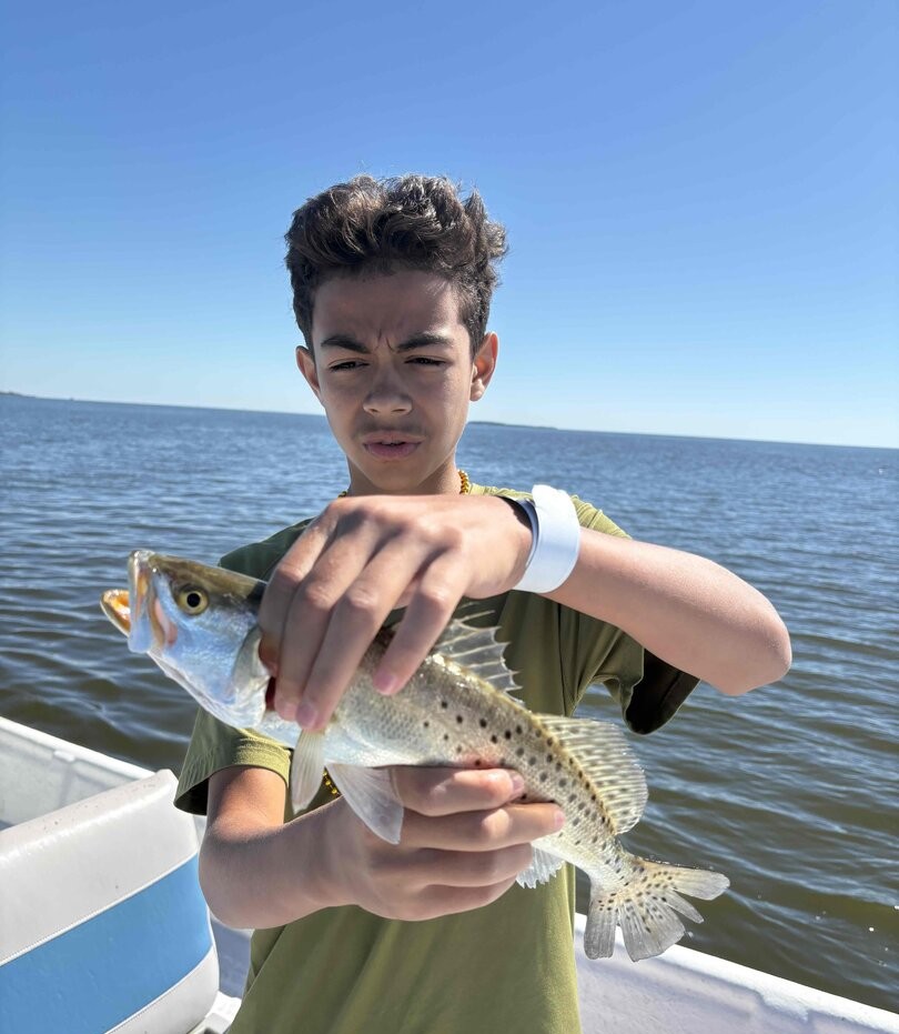 Speckled trout caught while fishing in Cedar Key FL waters