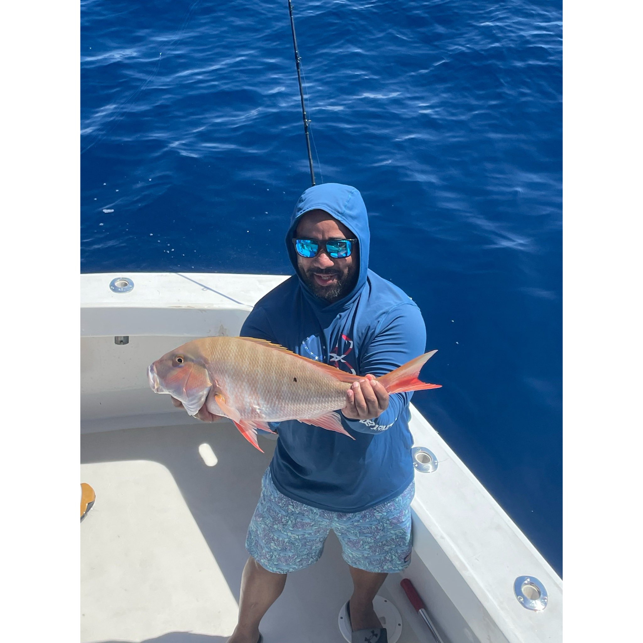 Mutton Snapper caught while fishing in Islamorada