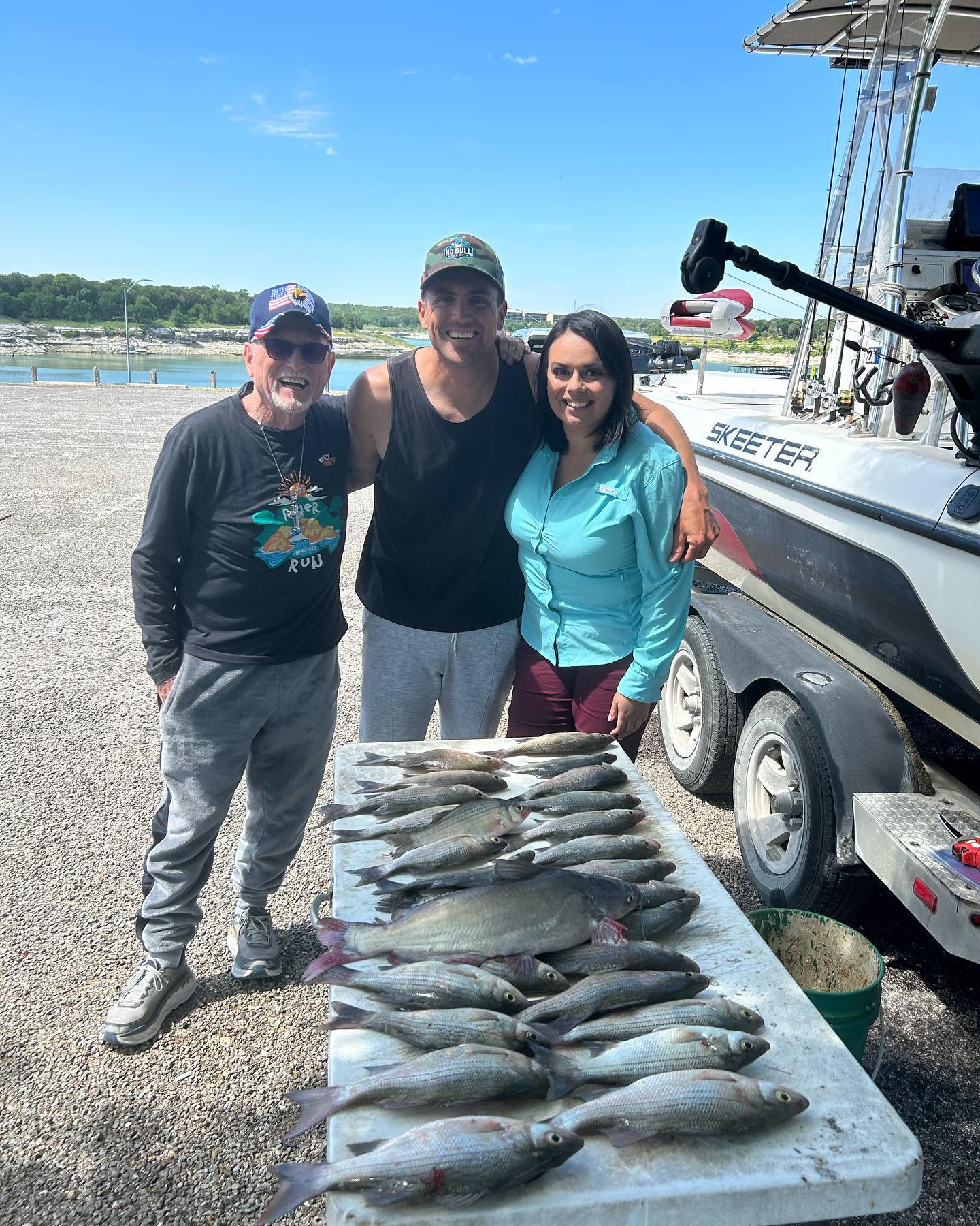 5 blue catfish caught in Belton