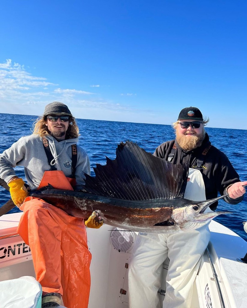 Atlantic Sailfish caught by two people in Morehead City