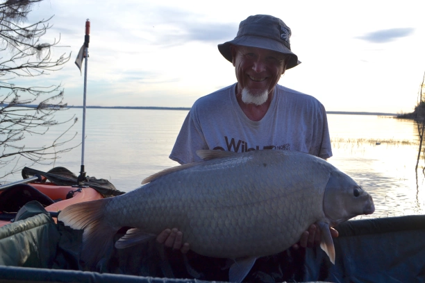 Smallmouth buffalo fish caught in Nacogdoches
