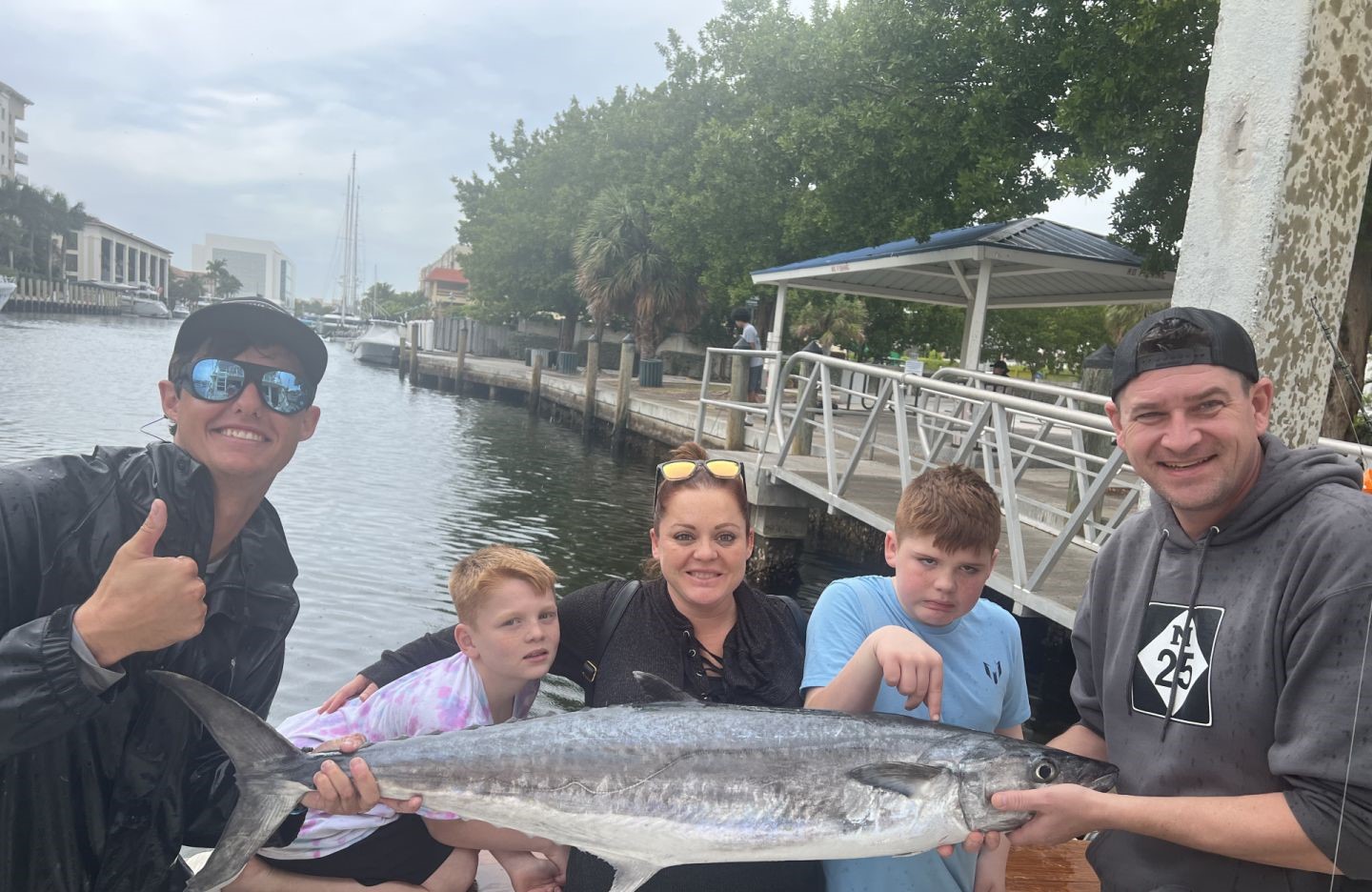 King Mackerel, a large fish, caught in Fort Lauderdale