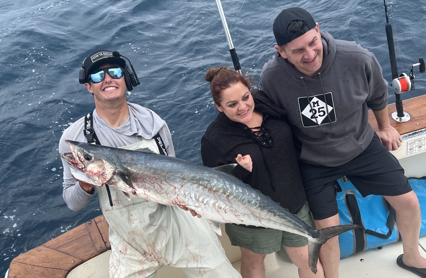 Anglers reeling in a big catch while fishing in Fort Lauderdale