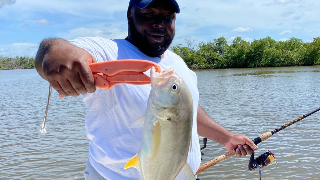 Crevalle Jack, 11-inch fish caught fishing in FL