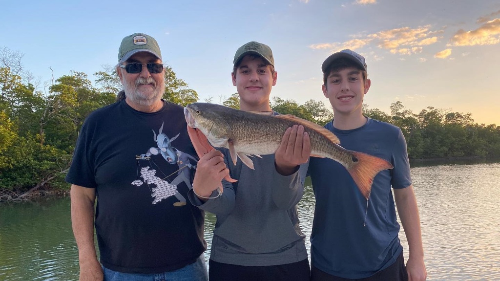 Redfish caught near Naples, Florida