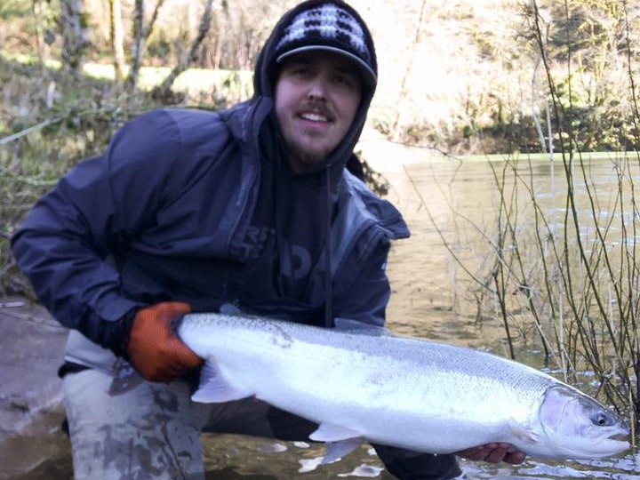 A person fishing in Oregon