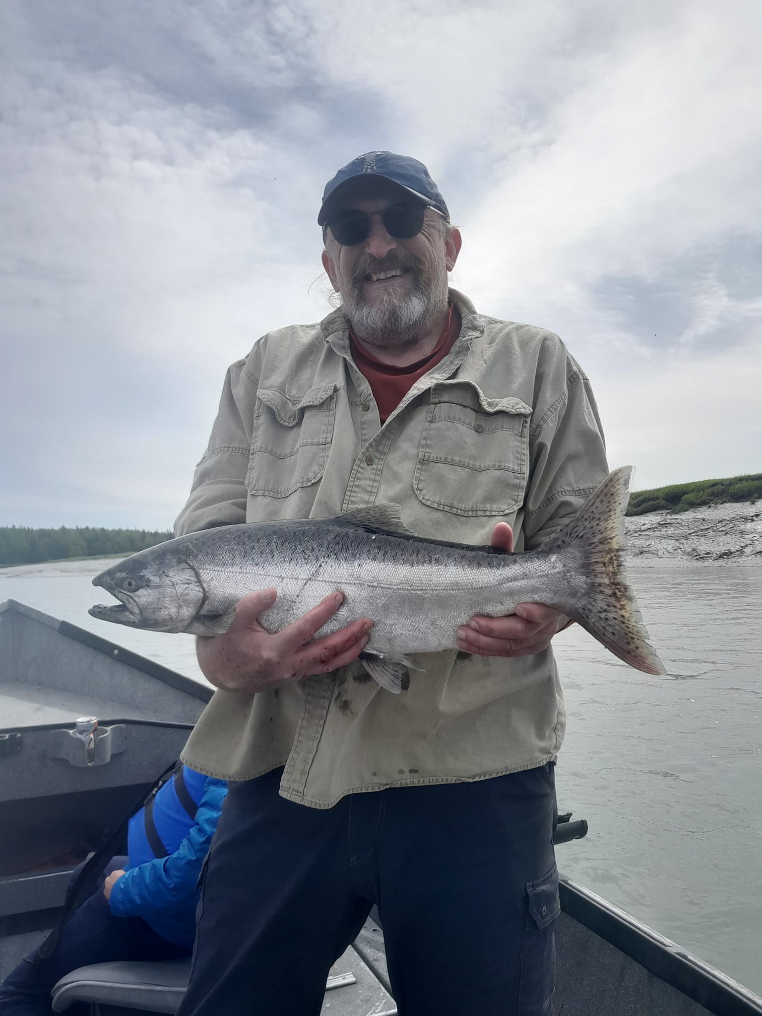 Chinook salmon caught in Kenai, Alaska
