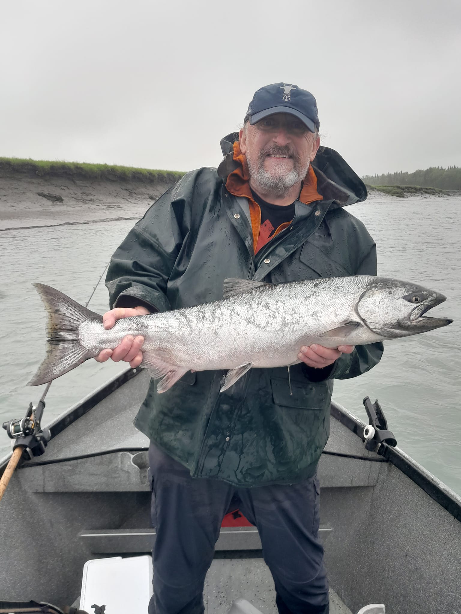 Chinook Salmon caught while fishing in Kenai