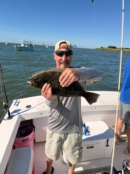 California Flounder caught while fishing in Brigantine NJ