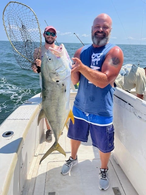 Crevalle Jack, 52-inch fish, caught in Biloxi during cruises and fishing