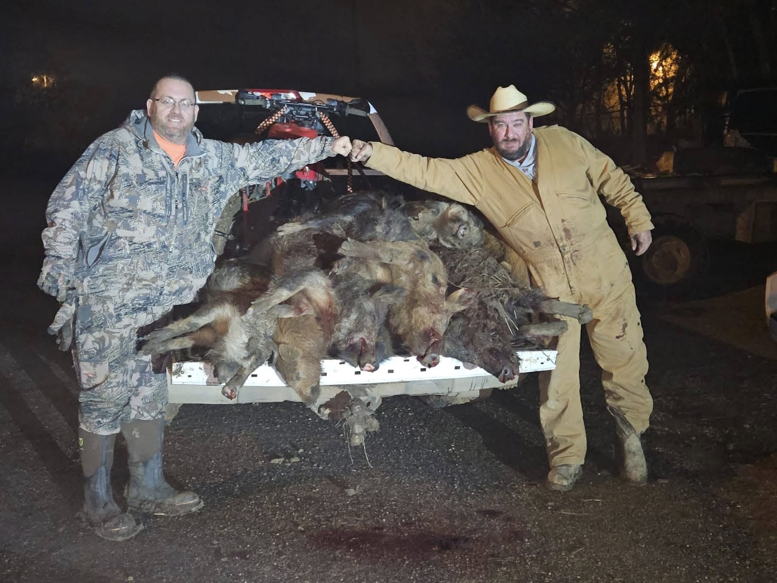 Two people hunting in Burkett