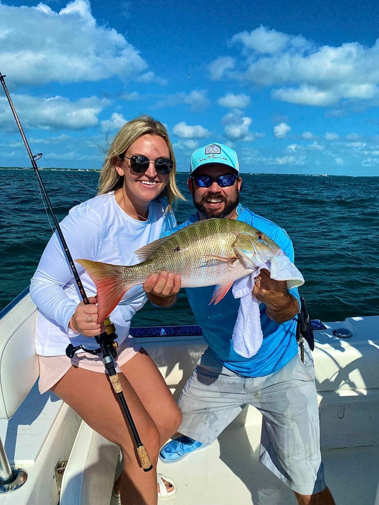 Mutton snapper, a 19-inch fish, caught by 2 people in Tavernier