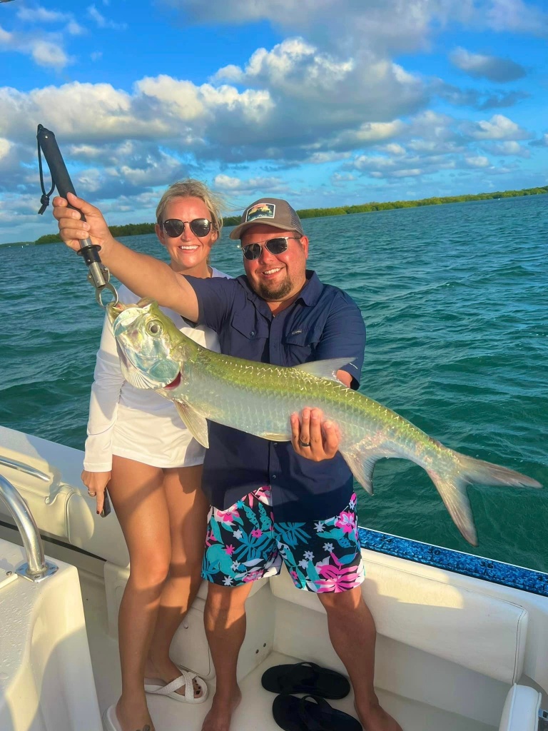 1 tarpon fish caught in Tavernier