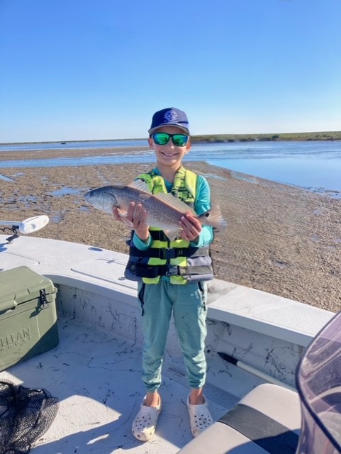 Redfish caught during fishing tour in Port Aransas TX