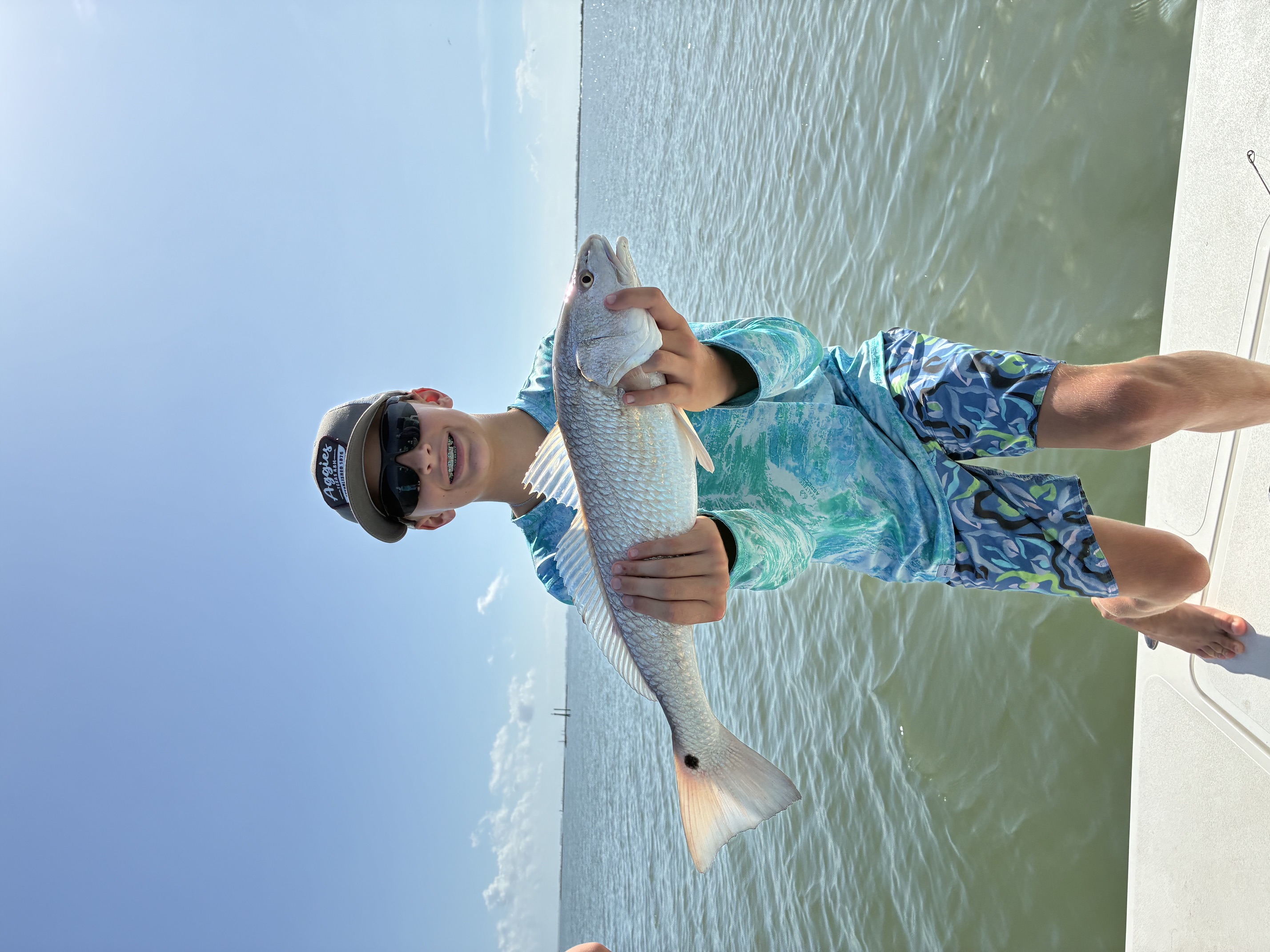 Redfish caught during fishing tour in Port Aransas TX